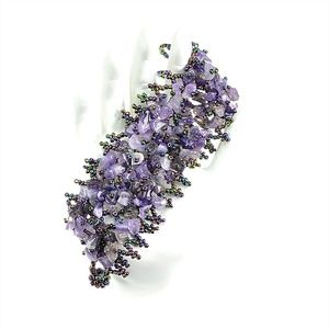 Amethyst Chip Bead Gemstone Bracelet